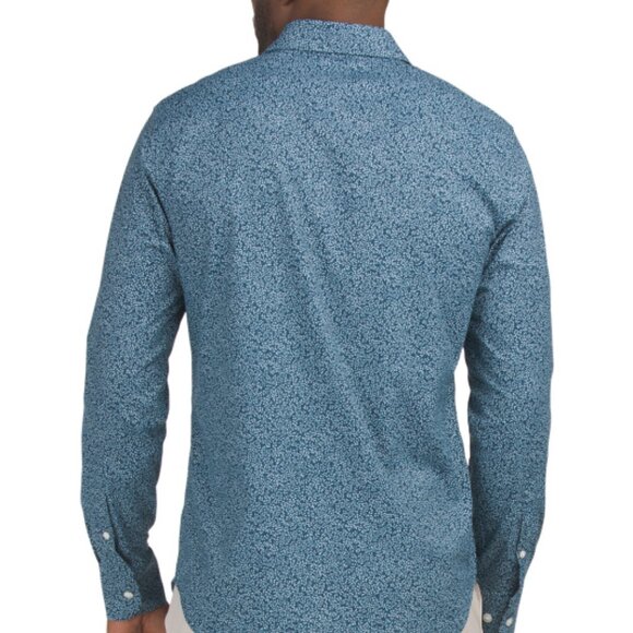 NEW BONOBOS Tech Button Down Shirt IN Navy Blue 1225 3m2 - Picture 2 of 5